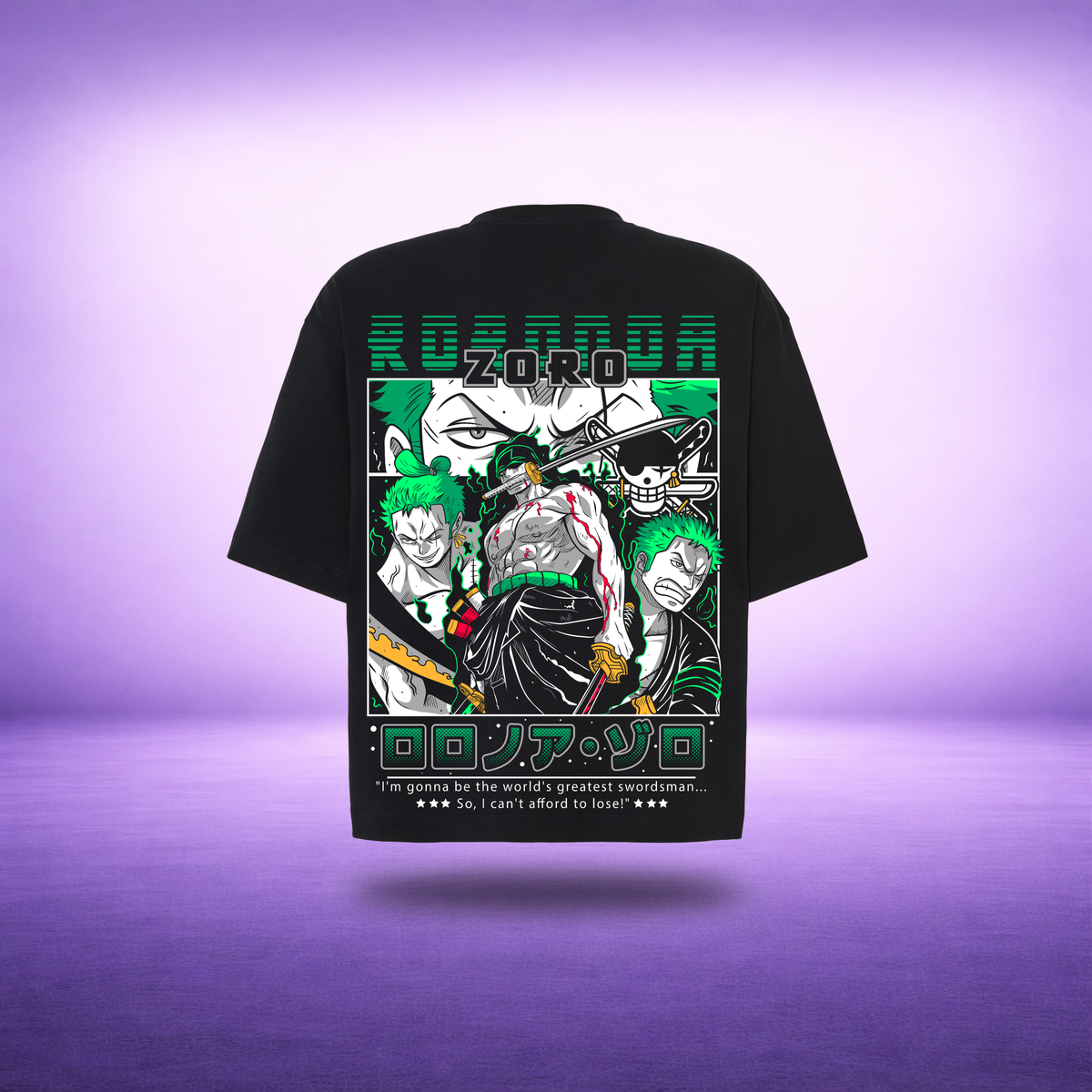T-shirt Oversize Zoro - SHIKA™