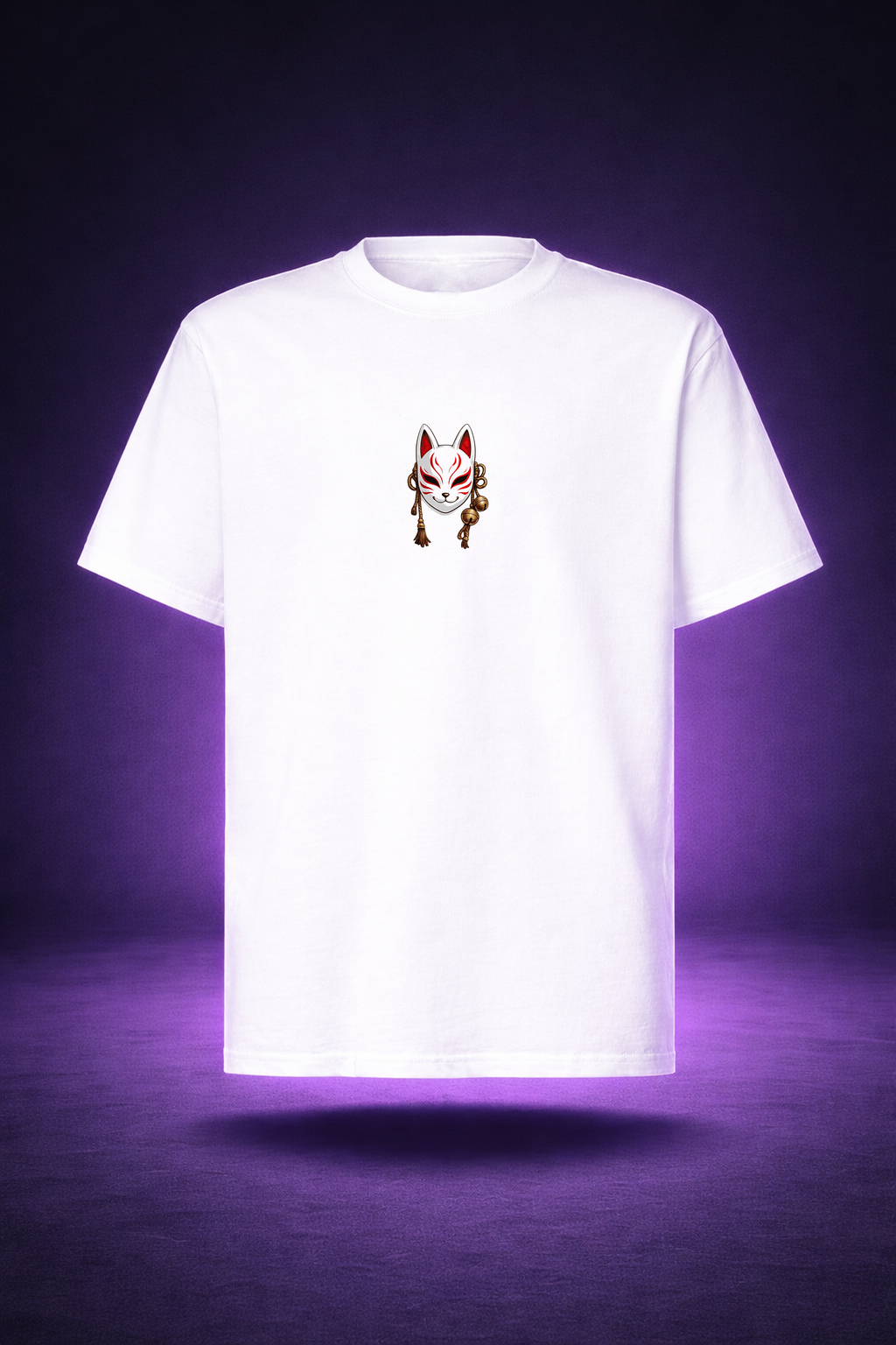 T-shirt Oversize Japan mask Kitsune - SHIKA™